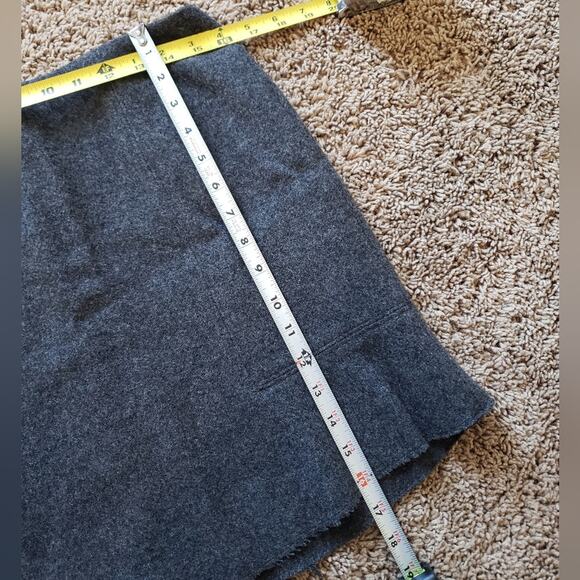 Madewell wool blend boulevard micro mini grey skirt 6 - Picture 6 of 6